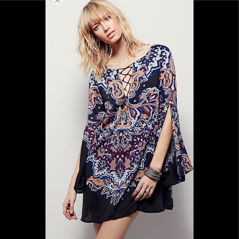 Free people Tunic size xs dark blue